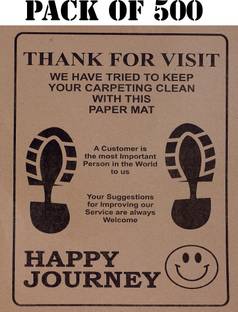 KGTech Paper Disposable Paper Mat For  Universal For Car