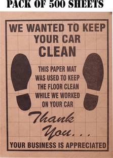 KGTech Paper Disposable Paper Mat For  Universal For Car