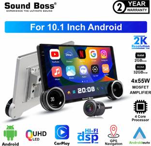 Sound Boss 2K Diamond Series Androidify 4th Gen 10.1 Inch 2GB/32GB Android With AHD Camera. Car Stereo
