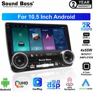 Sound Boss QLED 2K Diamond Pro+ Series Androidify 4th Gen 10.5 Inch (2GB/32GB) Android Car Stereo