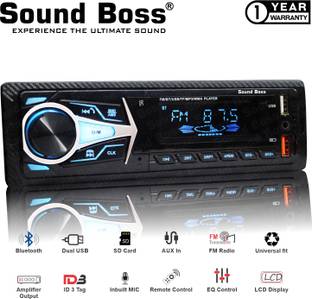 Sound Boss HI-FI SB-121 Charge Pro+ Dual-USB/FM/SD/AUX/Bluetooth Car Stereo