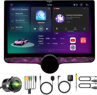 Wagzo 2K Diamond Car Android10.1In|4GB+64GB|4thGen,QLED 4Core|WAP-24| With Ahd Camera Car Stereo