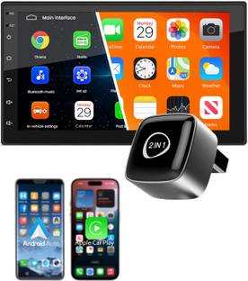 Exblack Wireless Carplay and Android Auto Adapter 2-in-1 Auto Reconnect iOS & Android Car Stereo
