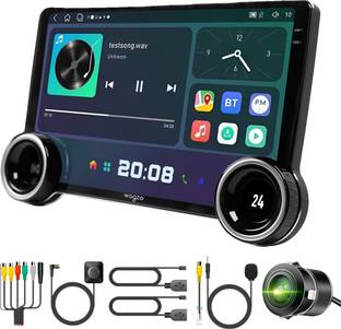 Wagzo 2K Diamond Car Android 10.1 In,4GB+64GB,4th Gen,QLED,4 Core, AHD Camera|WAP-15 Car Stereo