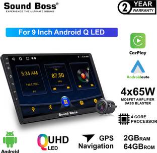 Sound Boss Androidify 3rdGeneration Bass-Blaster 9'' Inch Q-LED Car-Play (2GB/64GB) Android Car Stereo
