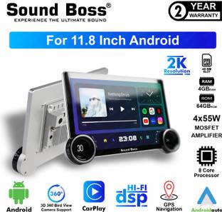 Sound Boss 2K Diamond Series Androidify 4th Generation 11.8 Inch (4GB/64GB) Android. Car Stereo