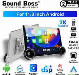 Sound Boss 2K Diamond Series Androidify 4th Generation 11.8 Inch (4GB/64GB) Android Car Stereo