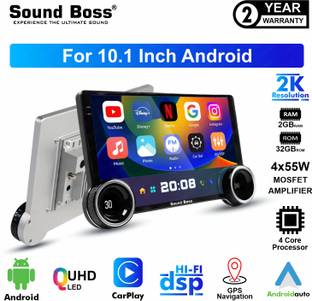 Sound Boss QLED 2K Diamond Series Androidify 4th Generation 10.1 Inch (2GB/32GB) Android Car Stereo
