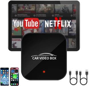 Exblack 3 in 1 Wireless Carplay & Android Adapter for YouTube, Netflix (4GB+64GB) Car Stereo