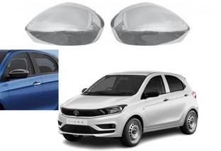 Lamkoti Car silver chrome side mirror cover for Tata Taigo Car all series (2016-2019) Borosilicate Glass Car Mirror Cover