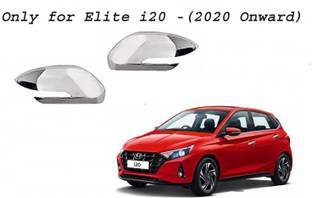 Lamkoti Car silver Plated chrome side mirror cover for Hyundai Elite i20 car 2020 Onward Borosilicate Glass Car Mirror Cover