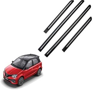 TECHMOZ TOYOTA ETIOS LIVA DOOR SIDE BEADING CHROME LINE SET OF 4 Car Beading Roll For Door