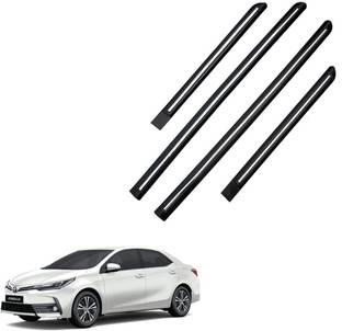 TECHMOZ TOYOTA COROLLA ALTIS DOOR SIDE BEADING CHROME LINE SET OF 4 Car Beading Roll For Door