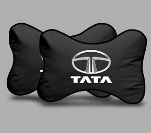 kioni Black Polyester Car Pillow Cushion for Tata