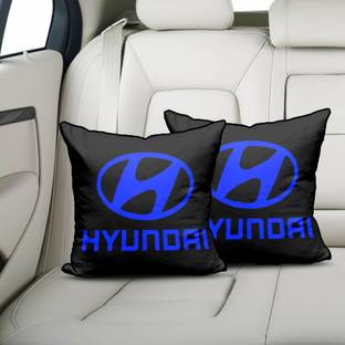 kioni Black Polyester Car Pillow Cushion for Hyundai