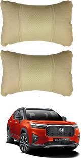 RONISH Beige Leatherite Car Pillow Cushion for Honda