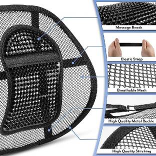 AirSoft Black Polyester Car Pillow Cushion for Universal For Car