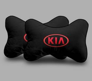 kioni Black Polyester Car Pillow Cushion for Kia