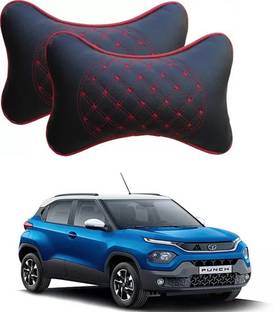 RONISH Black, Red Leatherite Car Pillow Cushion for Tata