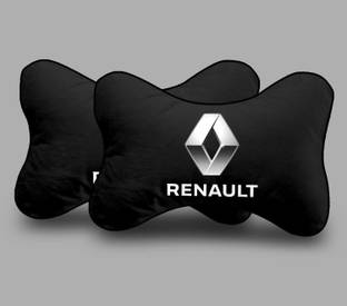 kioni Black Polyester Car Pillow Cushion for Renault