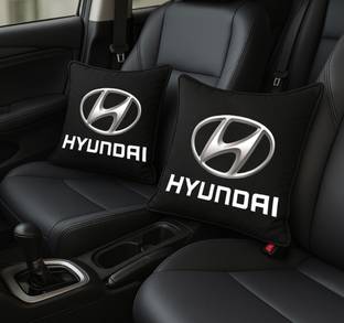 Zoom Trade Black Polyester Car Pillow Cushion for Hyundai