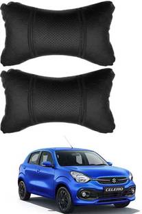 RONISH Black Leatherite Car Pillow Cushion for Maruti Suzuki