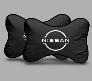 kioni Black Polyester Car Pillow Cushion for Nissan