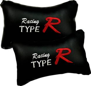 SHOOLIN Black Leatherite Car Pillow Cushion for Universal For Car