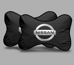 kioni Black Polyester Car Pillow Cushion for Nissan