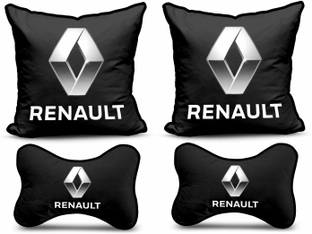 kioni Black Polyester Car Pillow Cushion for Renault