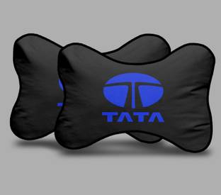 kioni Black Polyester Car Pillow Cushion for Tata