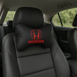 Zoom Trade Black Polyester Car Pillow Cushion for Honda