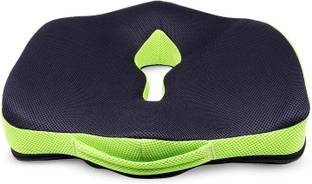 BuyAlly Black, Green Memory Foam Car Pillow Cushion for Universal For Car