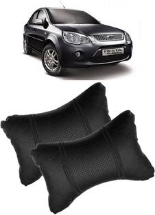 SHOOLIN Black Leatherite Car Pillow Cushion for Ford