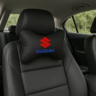 Zoom Trade Black Polyester Car Pillow Cushion for Maruti Suzuki