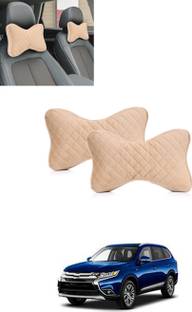 ABJD Beige Memory Foam Car Pillow Cushion for Mitsubishi