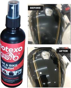 MOTEXO Liquid Car Polish for Dashboard, Chrome Accent, Bumper, Exterior, Tyres, Leather, Metal Parts