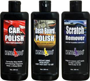 KANGAROO Liquid Car Polish for Dashboard, Exterior, Bumper, Leather