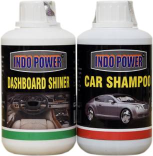 INDOPOWER CAR WASH SHAMPOO , DASHBOARD POLISH COMBO PACK Car Washing Liquid