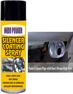 INDOPOWER Bf1354-SILENCER COATING BLACK 500ml. Rust Removal Aerosol Spray