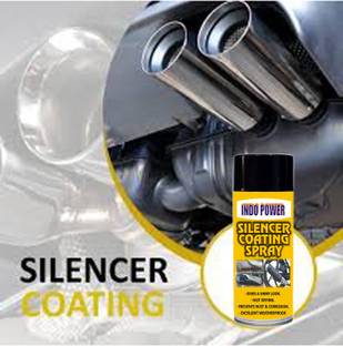 INDOPOWER Bf1413-SILENCER COATING BLACK 500ml. Rust Removal Aerosol Spray