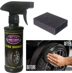 ADON SHINE Liquid Car Polish for Tyres, Dashboard, Exterior, Leather, Metal Parts, Bumper