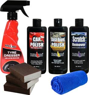 KANGAROO Liquid Car Polish for Bumper, Dashboard, Exterior, Headlight, Leather, Metal Parts, Tyres, Windscreen, Chrome Accent