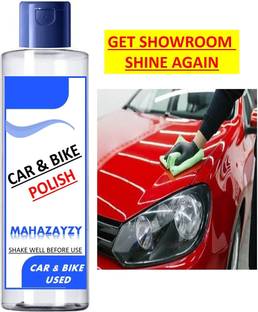 MAHAZAYZY Liquid Car Polish for Bumper, Chrome Accent, Dashboard, Exterior, Headlight, Leather, Metal Parts, Tyres