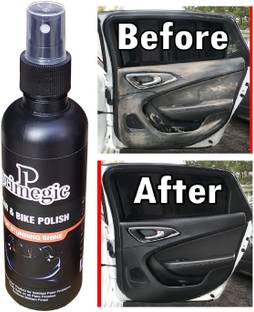 PRIMEGIC Liquid Car Polish for Chrome Accent, Bumper, Exterior, Dashboard, Metal Parts, Leather, Windscreen