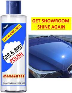 MAHAZAYZY Liquid Car Polish for Bumper, Chrome Accent, Dashboard, Exterior, Headlight, Leather, Metal Parts, Tyres