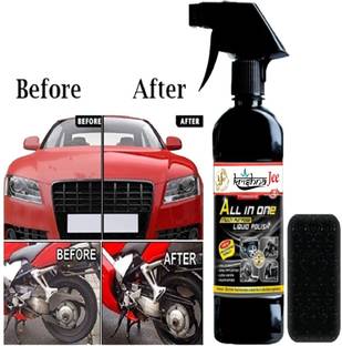 Kje Liquid Car Polish for Bumper, Chrome Accent, Dashboard, Metal Parts, Leather, Tyres