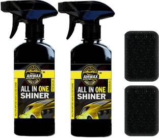 amwax Liquid Car Polish for Leather, Tyres, Dashboard, Exterior, Bumper