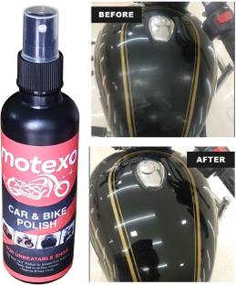 MOTEXO Liquid Car Polish for Exterior, Headlight, Bumper, Chrome Accent, Dashboard, Leather, Metal Parts, Windscreen