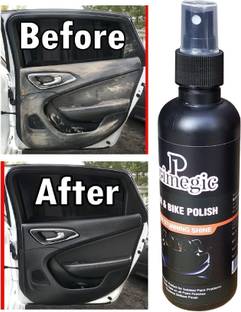 PRIMEGIC Liquid Car Polish for Chrome Accent, Bumper, Dashboard, Exterior, Tyres, Leather, Metal Parts, Windscreen